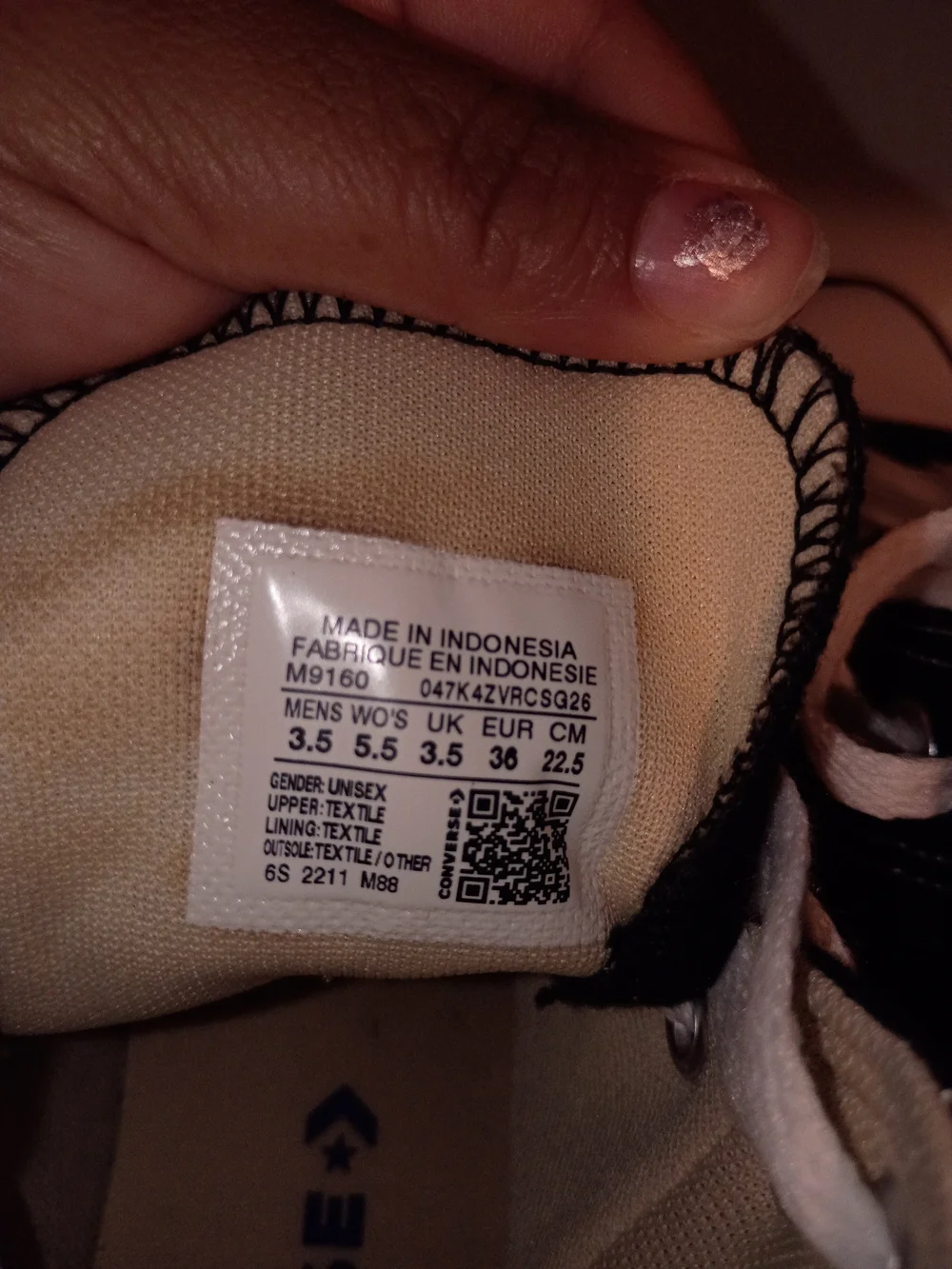 Converse Black High-Top Sneakers with White Laces
